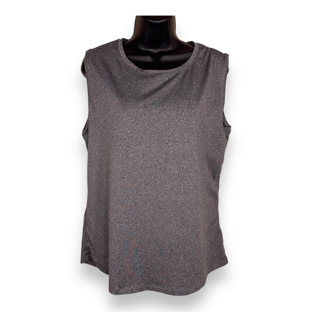 LARGE BALEAF WOMENS GREY ATHLETIC TANK TOP ACTIVEWEAR STRETCH
